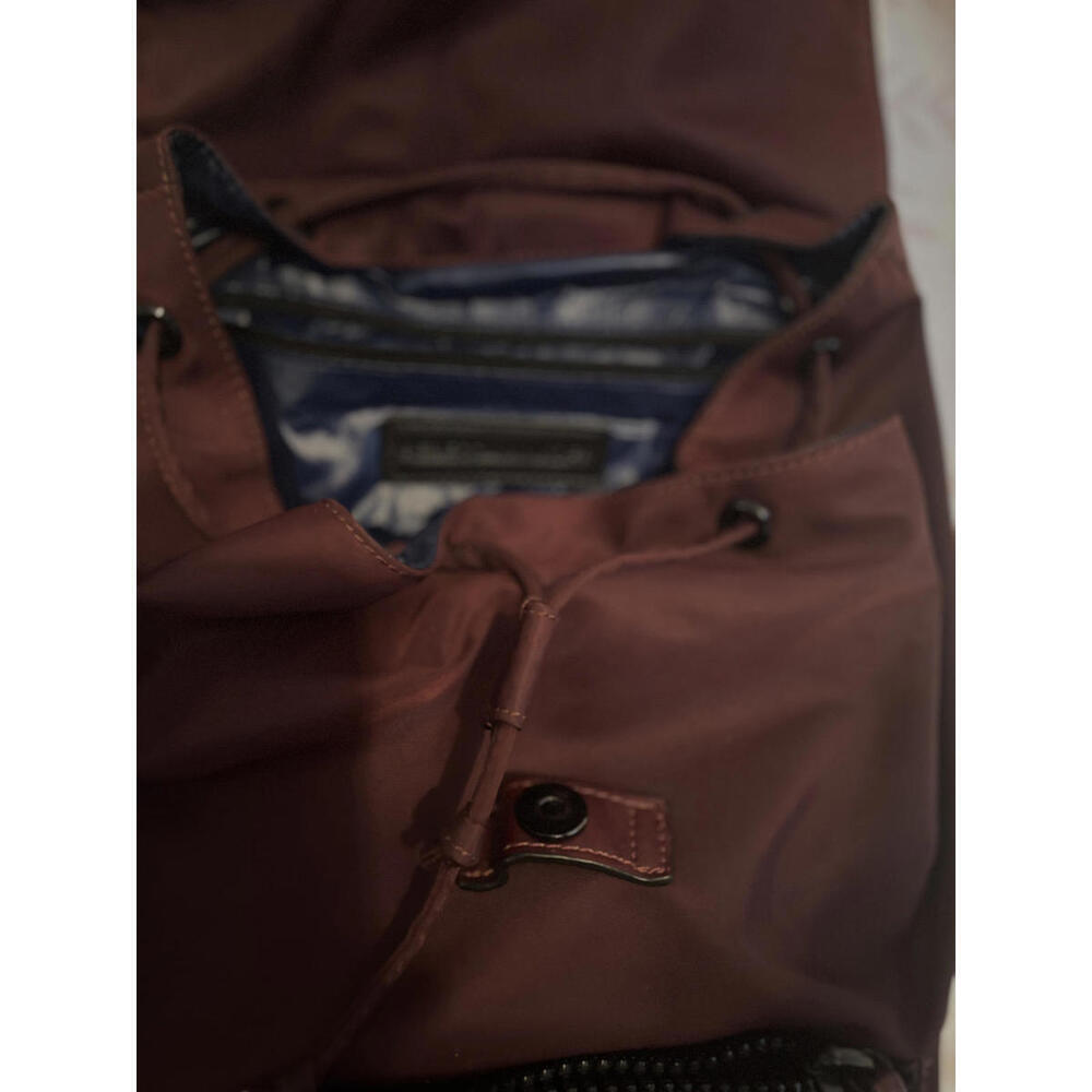 Rebecca Minkoff Maroon Nylon Backpack Pocket Drawstring - Picture 8 of 9